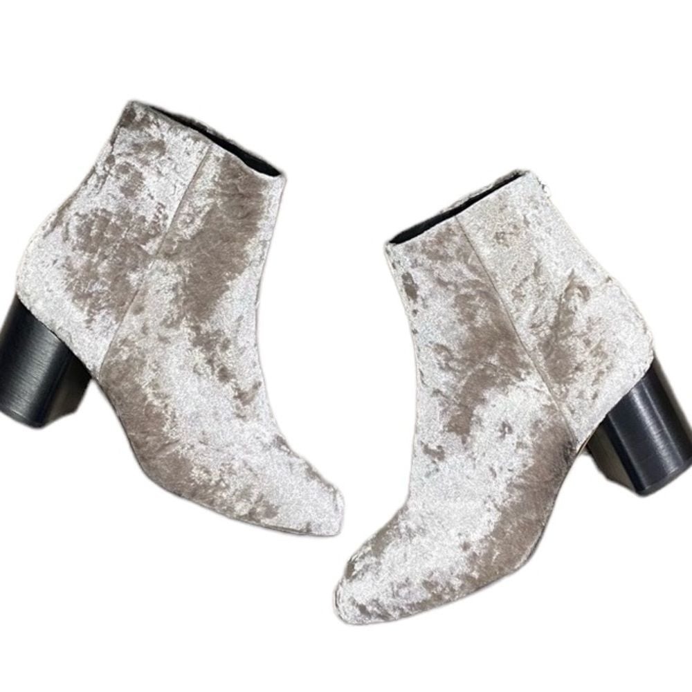 NWT Rag and bone Dove Velvet Drea boots size 5 - Picture 5 of 11